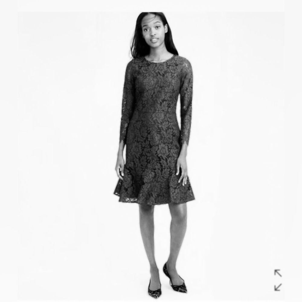 J. Crew Floral Lace Dress